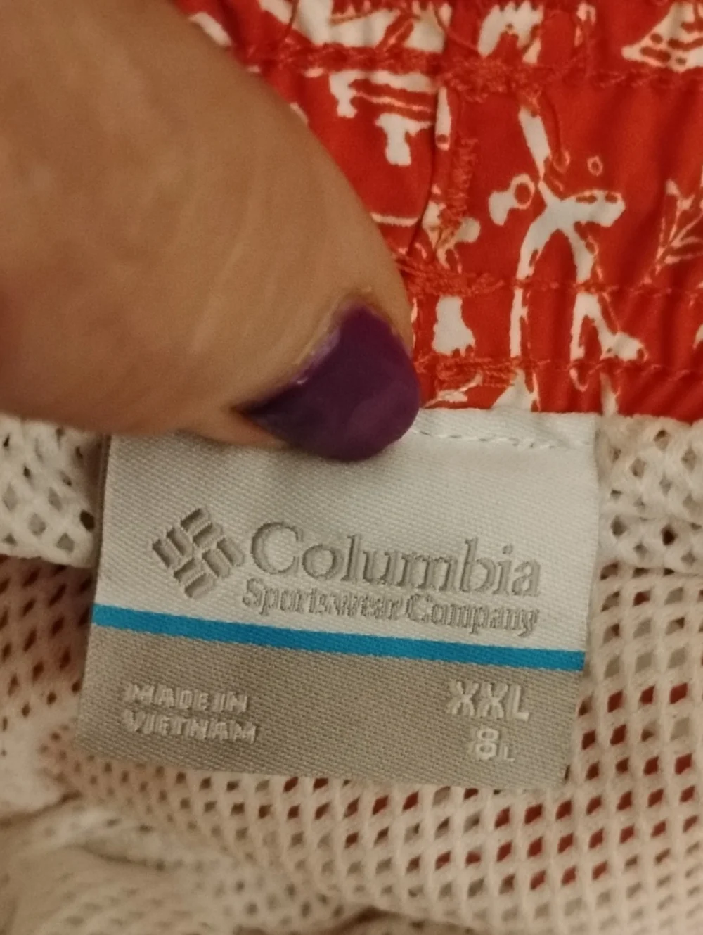 Swim Trunks PFG Columbia Tropical Print Lined